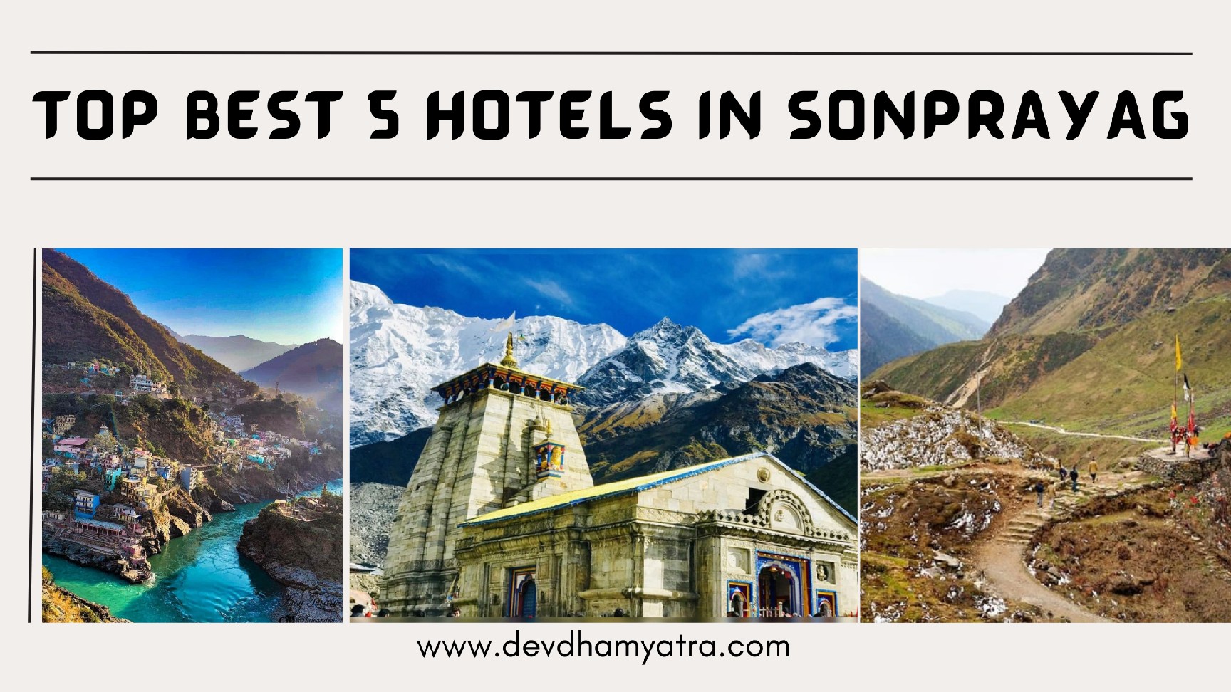 Top 5 Best Hotels in Sonprayag, Uttarakhand.