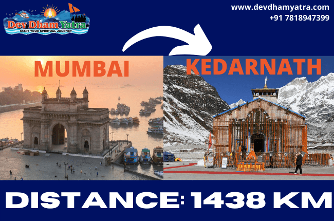 Mumbai to Kedarnath Distance & Journey