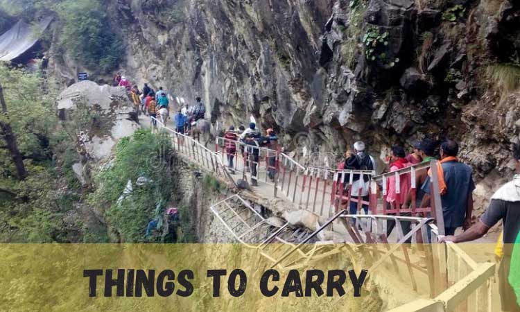 Things to carry yamunotri yatra, things to be carried while yamunotri yatra, things to do before going to yamunotri, things to keep in mind before going to yamunotri, things to carry">