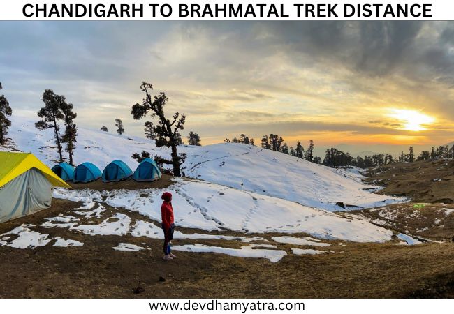 Chandigarh to Brahmatal Trek Distance