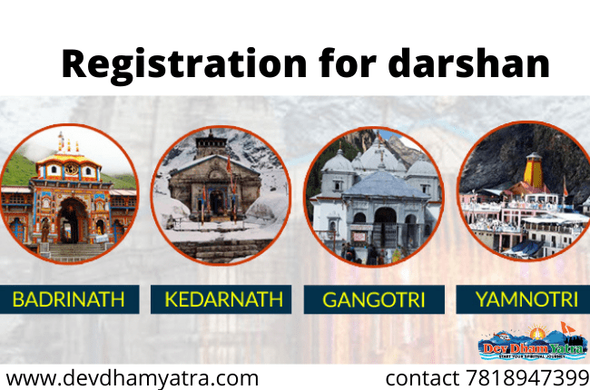 Registration for chardham darshan