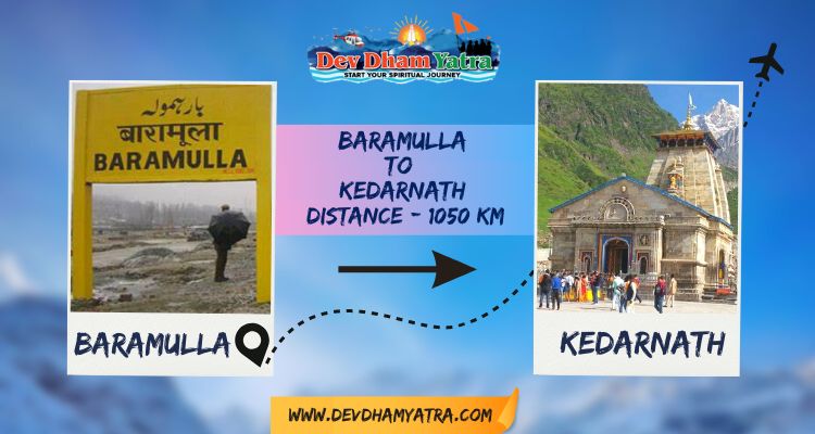 Baramulla to Kedarnath Distance