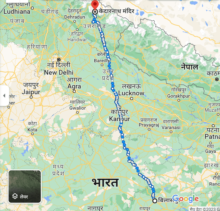 Bilaspur to Kedarnath