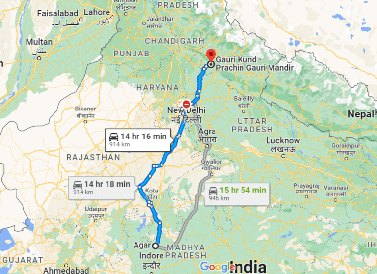 Agar To Kedarnath Distance & Journey - Complete Guide