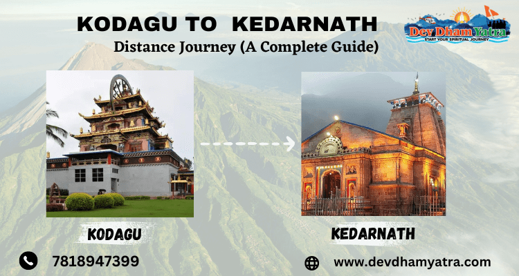 Kodagu to Kedarnath Distance & Journey