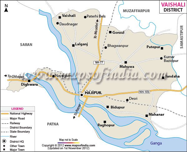 Vaishali map