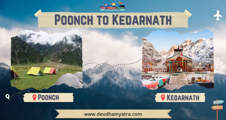 poonch to kedarnath distance