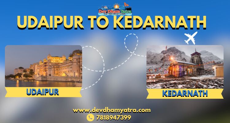 Udaipur to Kedarnath Distance Banner as featured image