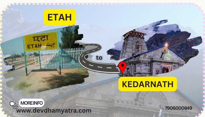 ETAH to KEDARNATH distance
