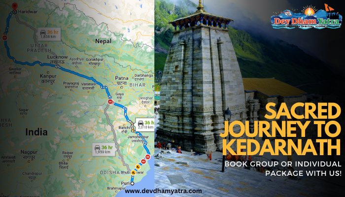 Puri to Kedarnath Distance