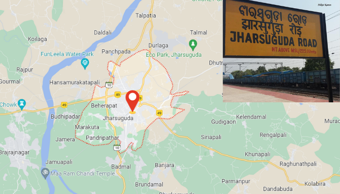 Jharsuguda to Kedarnath Distance 