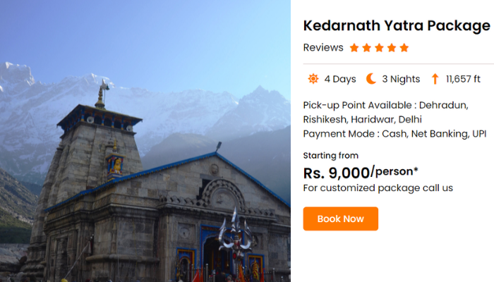 Kedarnath Yatra Package