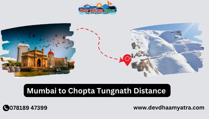 Mumbai to Chopta Tungnath trek Distance