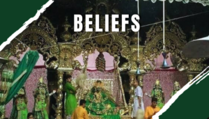 People Worship in Banke Bihari Temple