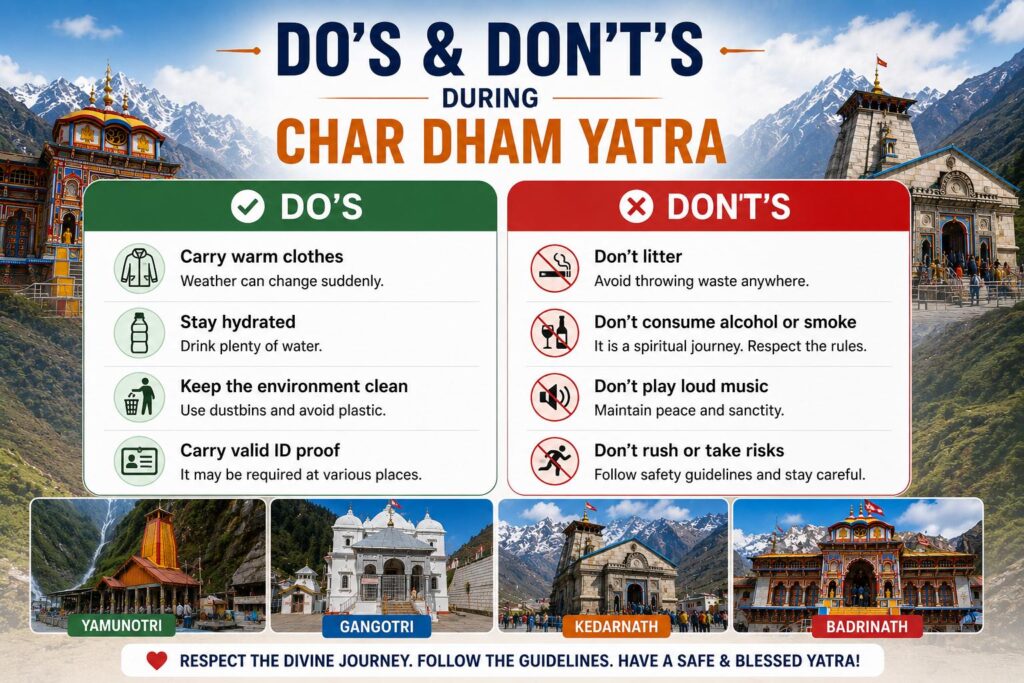 Char Dham opening and closing date 2026
